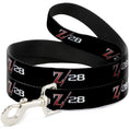 Load image into Gallery viewer, Dog Leash - 1969 Camaro Z/28 Emblem Black/Silvers/Red