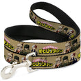 Load image into Gallery viewer, Dog Leash - MY HERO ACADEMIA Character Trio Pose and Title Logo Tan