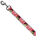Load image into Gallery viewer, Dog Leash - COWBOY BEBOP Spike and Faye Back to Back Pose and Title Logo Red/White