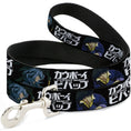 Load image into Gallery viewer, Dog Leash - COWBOY BEBOP Spike and Vicious Pose and Title Logo Black/Blues