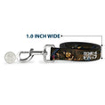 Load image into Gallery viewer, Dog Leash - COWBOY BEBOP Jet Black and Crew Bonsai Tree Scene and Title Logo