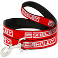 Load image into Gallery viewer, Dog Leash - Carroll Shelby CS SHELBY Racing Logo Block Red/White
