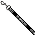 Load image into Gallery viewer, Dog Leash - Carroll Shelby CS SHELBY Racing Logo Block Black/White