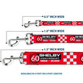 Load image into Gallery viewer, Dog Leash - SHELBY 60th ANNIVERSARY Checker Red/Black/White