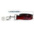 Load image into Gallery viewer, Dog Leash - CATWOMAN Bombshell Pose/Diamonds Red/Purple/Black