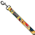 Load image into Gallery viewer, Dog Leash - DC LEAGUE OF SUPER-PETS 6-Superhero Pet Poses Collage Yellows