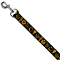 Load image into Gallery viewer, Dog Leash - Black Adam Justice Society Icons Black/Orange