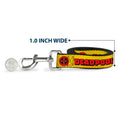 Load image into Gallery viewer, Dog Leash - DEADPOOL'S CHIMICHANGAS Flames Yellow/Black/Red