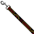 Load image into Gallery viewer, Dog Leash - DEADPOOL'S CHIMICHANGAS and Logo Black/Gold/Red