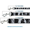 Load image into Gallery viewer, Dog Leash - Tinker Bell Scenes Black/White