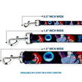 Load image into Gallery viewer, Colorful dog leash featuring scenes of Ariel and Ursula from The Little Mermaid. Available in 4-foot or 6-foot lengths.