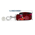 Load image into Gallery viewer, Dog Leash - Captain Hook Poses/Nautical Elements Burgundy