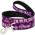 Load image into Gallery viewer, Dog Leash - I'M 99.9% SURE I'M A DISNEY PRINCESS Pinks/White