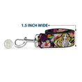 Load image into Gallery viewer, Dog Leash - Rapunzel Poses/Floral Collage Sketch Purple