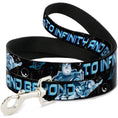 Load image into Gallery viewer, Dog Leash - Buzz Poses/Stars TO INFINITY AND BEYOND Black/Blues