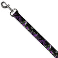Load image into Gallery viewer, Dog Leash - Maleficent & Diablo Black Roses/Purples