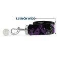 Load image into Gallery viewer, Dog Leash - Maleficent & Diablo Black Roses/Purples