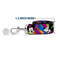 Load image into Gallery viewer, Dog Leash - Mickey Mouse Expressions Multi Color White/Black