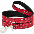 Load image into Gallery viewer, Dog Leash - Animal Expressions Scattered Reds