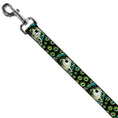 Load image into Gallery viewer, Dog Leash - Mike Poses/Eyeballs Black/Greens