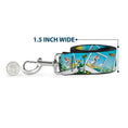Load image into Gallery viewer, Dog Leash - Stitch Snacking Poses Black/Blue