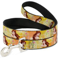 Load image into Gallery viewer, Dog Leash - Belle Poses/Enchanted Rose/Story Script Yellow/Pinks