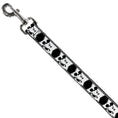 Load image into Gallery viewer, Dog Leash - Mickey Standing Pose Film Strip White/Black