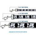 Load image into Gallery viewer, Dog Leash - Mickey Standing Pose Film Strip White/Black