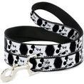 Load image into Gallery viewer, Dog Leash - Mickey Standing Pose Film Strip White/Black