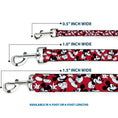 Load image into Gallery viewer, Dog Leash - Mickey Mouse Poses Scattered Red/Black/White