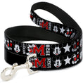 Load image into Gallery viewer, Dog Leash - Classic Mickey Mouse 1928 Collage Black/White/Red