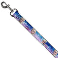 Load image into Gallery viewer, Dog Leash - Elsa the Snow Queen Poses/Castle & Snowy Mountains Blue-Pink Fade
