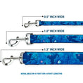 Load image into Gallery viewer, Dog Leash - Ariel Silhouette Poses/Castle Blues