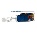Load image into Gallery viewer, Dog Leash - Ariel Silhouette Poses/Castle Blues