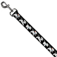 Load image into Gallery viewer, Dog Leash - Dalmatians Running/Paws Black/Gray/White/Black