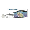 Load image into Gallery viewer, Dog Leash - Ariel Poses Coral & Castle Blues/Reds