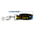 Load image into Gallery viewer, Dog Leash - Joy Poses/Rain ONE OF THOSE DAYS Black/Gray/Blues/Yellow
