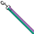 Load image into Gallery viewer, Dog Leash - Little Mermaid Stripe/Shell Purple/Green/Gold