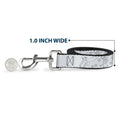Load image into Gallery viewer, Dog Leash - Tinker Bell Poses/Stars Outline White/Black