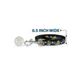 Load image into Gallery viewer, Dog Leash - Alice in Wonderland Poses/Clock/Bottle Diamond/Stripe Black/White/Blues