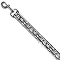 Load image into Gallery viewer, Dog Leash - Jack Expressions/Stripe White/Black