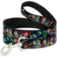 Load image into Gallery viewer, Dog Leash - Toy Story Characters Running2 Denim Rays