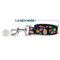 Load image into Gallery viewer, Dog Leash - Alice/Cheshire Cat/Flowers Poses Black/Multi Color