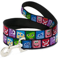 Load image into Gallery viewer, Dog Leash - Inside Out 6-Character Esxpression Blocks Purple/Multi Color