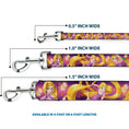 Load image into Gallery viewer, Dog Leash - Rapunzel 4-Tangled Poses/Pascal/Lights Light Purples