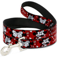 Load image into Gallery viewer, Dog Leash - Mickey & Minnie HUGS & KISSES Poses Reds/White