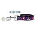 Load image into Gallery viewer, Dog Leash - Descendants Mal 3-Poses GOOD ISN'T ALWAYS/Hearts/Dragons EASY Purples/Pinks