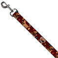 Load image into Gallery viewer, Dog Leash - Dug 4-Poses/Balloons/Paw Print Reds