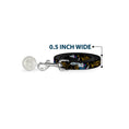 Load image into Gallery viewer, Dog Leash - White Rabbit Poses LOOKING FOR WONDERLAND/Clocks Black/Golds