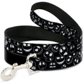 Load image into Gallery viewer, Dog Leash - Jack Outline Expressions Scattered Black/White